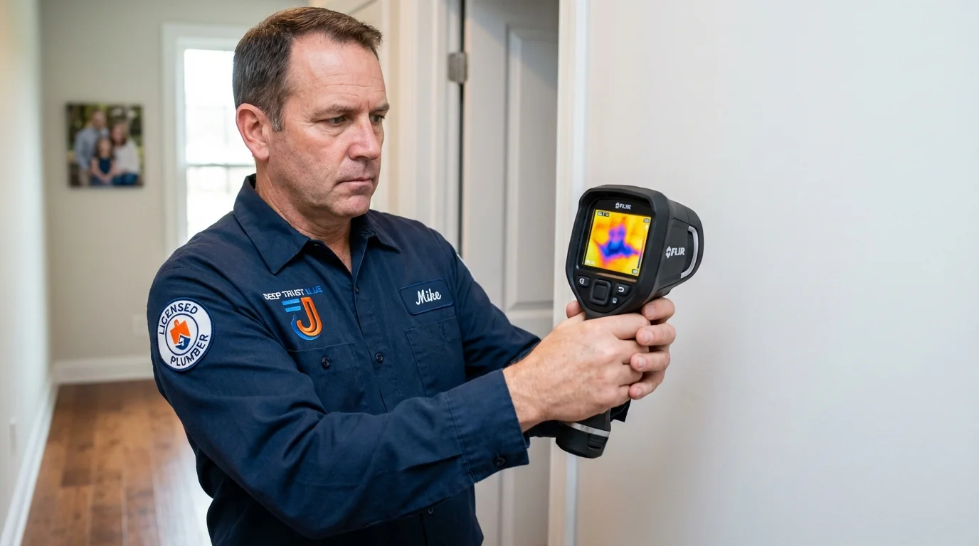 Thermal imaging leak detection by Johns Plumbing LLC in Indian River